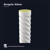 Poliüretan Kartonpiyer Sarmal Desenli Tam Sütun 30x260 cm