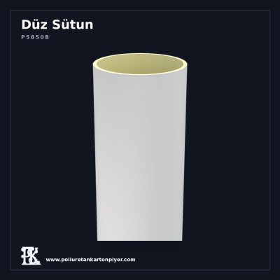 Poliüretan Pürüzsüz Düz Sütun Gövde 50x240 cm