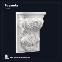 Klasik Oyma Desenli Poliüretan Payanda 10x18x27 cm