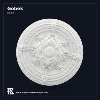Dairesel Çiçek Rölyefli Tavan Rozeti 65 cm