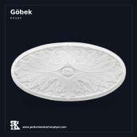 Poliüretan Kartonpiyer Klasik Motifli Dar Oval Tavan Göbeği 32x63 cm