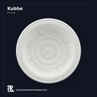 Klasik Rölyefli Poliüretan Kartonpiyer Tavan Kubbesi 89 cm