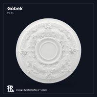 Klasik Floral Desenli Poliüretan Kartonpiyer Tavan Göbeği 75 cm