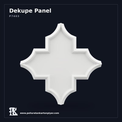 Dekoratif Poliüretan Kartonpiyer Dekupe Duvar Paneli 63x63 cm
