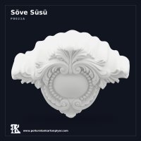 Poliüretan Kartonpiyer Oyma Klasik Söve Taç Süsü 27x65x49 cm