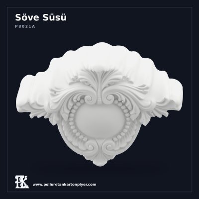 Poliüretan Kartonpiyer Oyma Klasik Söve Taç Süsü 27x65x49 cm