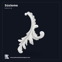 Poliüretan Oymalı Klasik Motif Apliği 25x16 cm (Sağ)