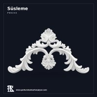 Poliüretan Geniş Kalkan (Pediment) Motifi 47x85 cm