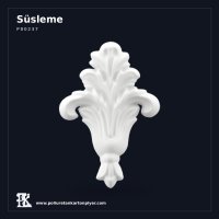 Oymalı Klasik Poliüretan Dekoratif Aplik 12x8 cm
