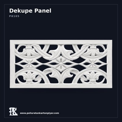 Poliüretan Dekupe Panel P8105 Oyma Motifli 38x80 cm