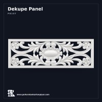 Poliüretan Oymalı Dekupe Panel P8107 Duvar Dekoru 36x105 cm