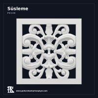 Poliüretan Kare Oymalı Süsleme P8108 Dekoratif Motif 36x36 cm