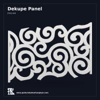 Poliüretan Oymalı Duvar Paneli P8109 Dekupe Dekor 70x100 cm