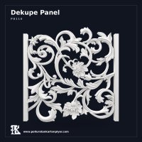 Poliüretan Kabartmalı Oymalı Dekupe Panel 100x99 cm