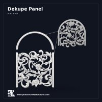 Dekoratif Oyma Desenli Dekupe Poliüretan Panel 142x99 cm