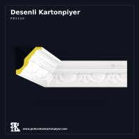 Poliüretan Desenli Oval Oyma Kartonpiyer Profil 11x11 cm