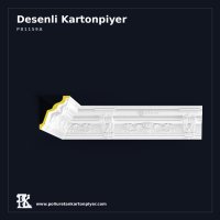 Poliüretan Çiçek Kabartmalı Tavan Kartonpiyeri 12x13 cm