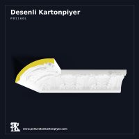Poliüretan Geniş Kavisli Tavan Kartonpiyeri 38x25 cm