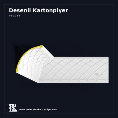 Poliüretan Geometrik Baklava Tavan Kartonpiyeri 20x20 cm