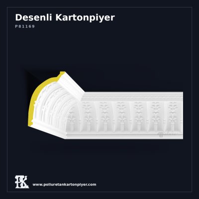 Poliüretan Yüksek Rölyefli Klasik Kartonpiyer 20x30 cm