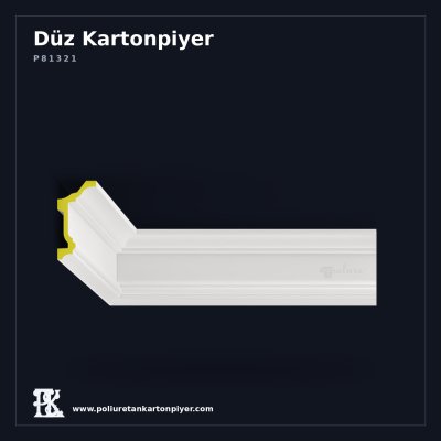 Poliüretan Düz Geometrik Tavan Kartonpiyeri 5x10 cm