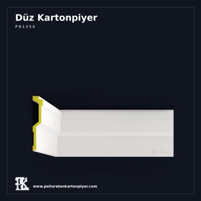 Poliüretan Kartonpiyer Düz Hatlı Tavan Profili 22 cm
