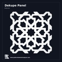 Poliüretan Kartonpiyer 62x62 cm Geometrik Oyma Panel