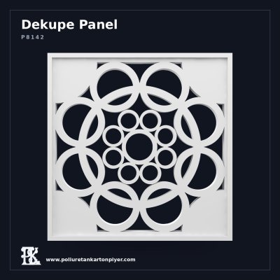 Poliüretan Kartonpiyer Dairesel Oyma Panel 57x57 cm