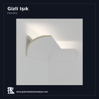 Poliüretan Kartonpiyer Gizli Işık Profili 14x11 cm