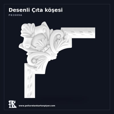 Poliüretan Kartonpiyer Desenli Duvar Çıta Köşesi 30x30 cm