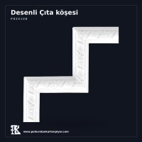 Poliüretan Kartonpiyer 22x22 cm Desenli Köşe Motifi