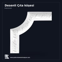 Poliüretan Kartonpiyer Desenli Duvar Çıta Köşesi 19x19 cm