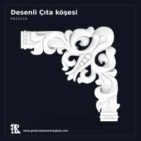 Poliüretan Kartonpiyer Klasik Oymalı Çıta Köşesi 28x28 cm