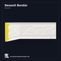 11 cm Sarmaşık Çiçekli Poliüretan Desenli Bordür