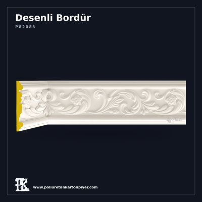 2x13 cm Klasik Çiçek Motifli Poliüretan Bordür