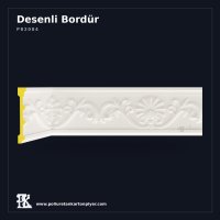13 cm Palmet Motifli Poliüretan Desenli Duvar Bordürü