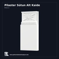 Poliüretan Kartonpiyer Yıldız Motifli Pilaster Alt Kaide 3x11x23 cm