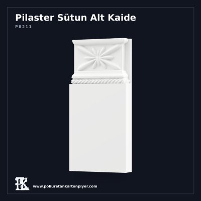 Poliüretan Kartonpiyer Yıldız Motifli Pilaster Alt Kaide 3x11x23 cm