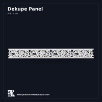 Poliüretan Kartonpiyer Ajurlu Yaprak Oymalı Dekupe Panel 24x210 cm