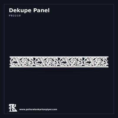 Poliüretan Kartonpiyer Ajurlu Yaprak Oymalı Dekupe Panel 24x210 cm