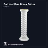 Poliüretan Kartonpiyer Burgulu Kısa Sütun 35x107 cm