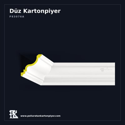 Poliüretan Kartonpiyer Minimalist Tavan Profili 10x10 cm