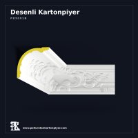 Poliüretan Kartonpiyer Geniş Klasik Desenli Profil 18x18 cm