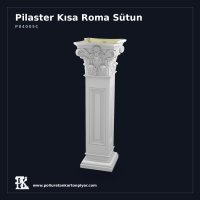 Klasik Tasarımlı Kısa Roma Sütunu 36x36x107 cm