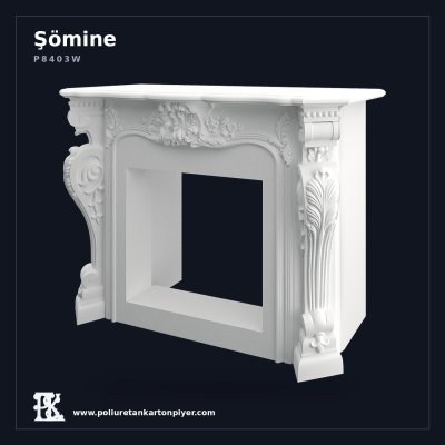 Klasik Oymalı Salon Şömine Çerçevesi