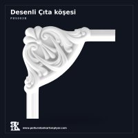 Poliüretan Klasik Palmetli Çıta Köşesi 20x20 cm