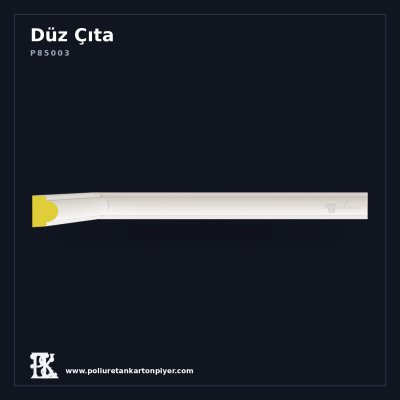 Minimalist Düz Çizgili Duvar ve Tavan Çıtası 1x2 cm