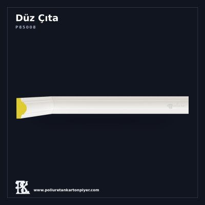 Minimalist Düz Yüzeyli Duvar Çıtası 2x4 cm