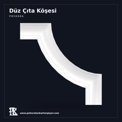 Poliüretan Kartonpiyer Düz Çıta Köşesi 20x20 cm