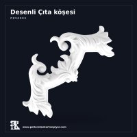 Poliüretan Kartonpiyer İşlemeli Çıta Köşesi 27x27 cm